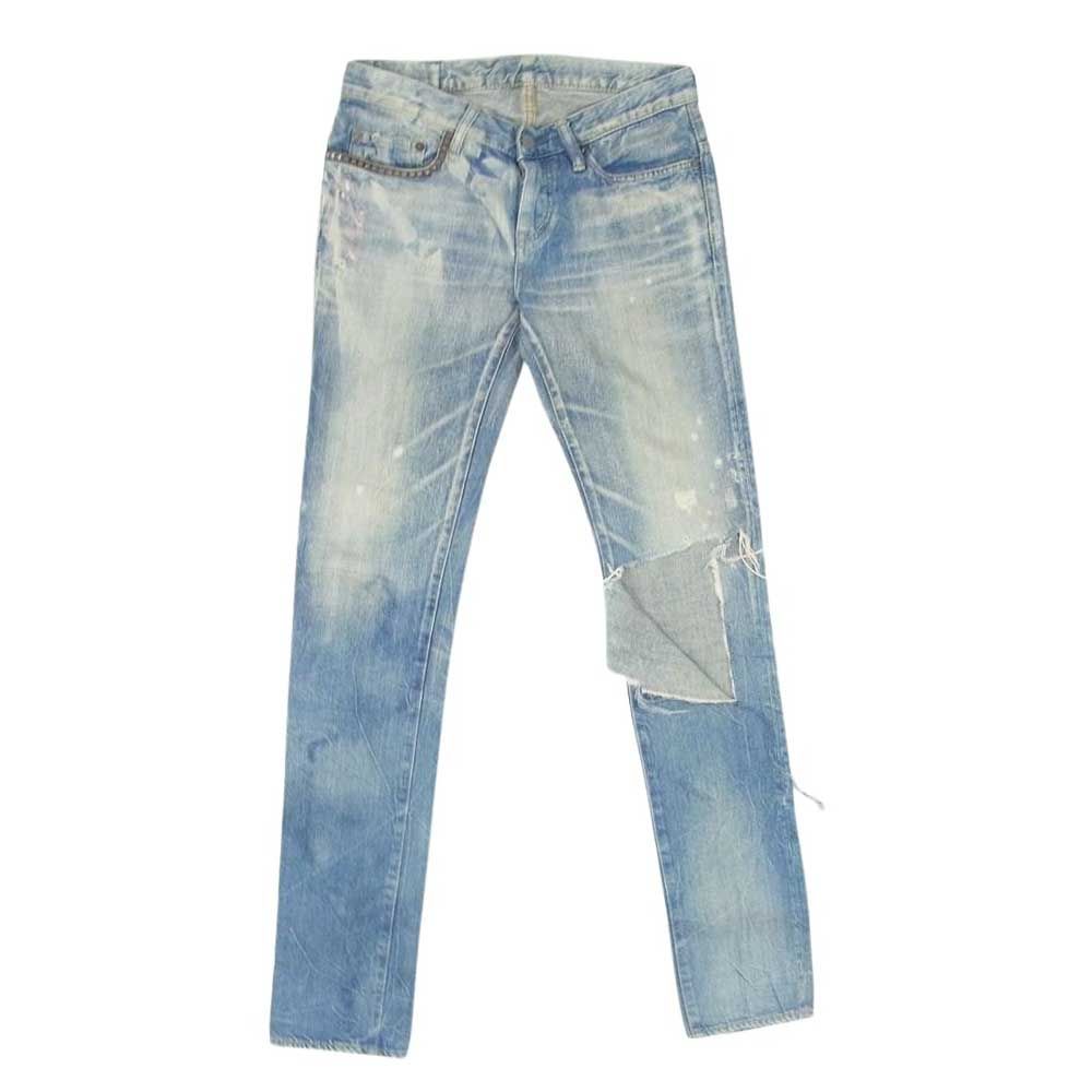 ヒステリックグラマー クロップド デニムパンツ スタッズ ラインストーン ヒステリックグラマー スタッズデニムパンツ ヒステリックグラマー