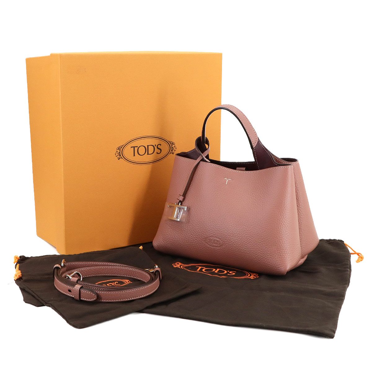 未使用 展示品 トッズ TOD'S Tタイムレス マイクロ 2way ハンド