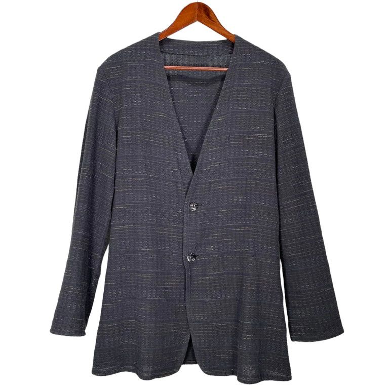 the Sakaki 16SS 居間着 丙 2B甘織生地ノーカラージャケット the Sakaki 16SS 居間着 丙 2B甘織生地ノーカラージャケット - メルカリ