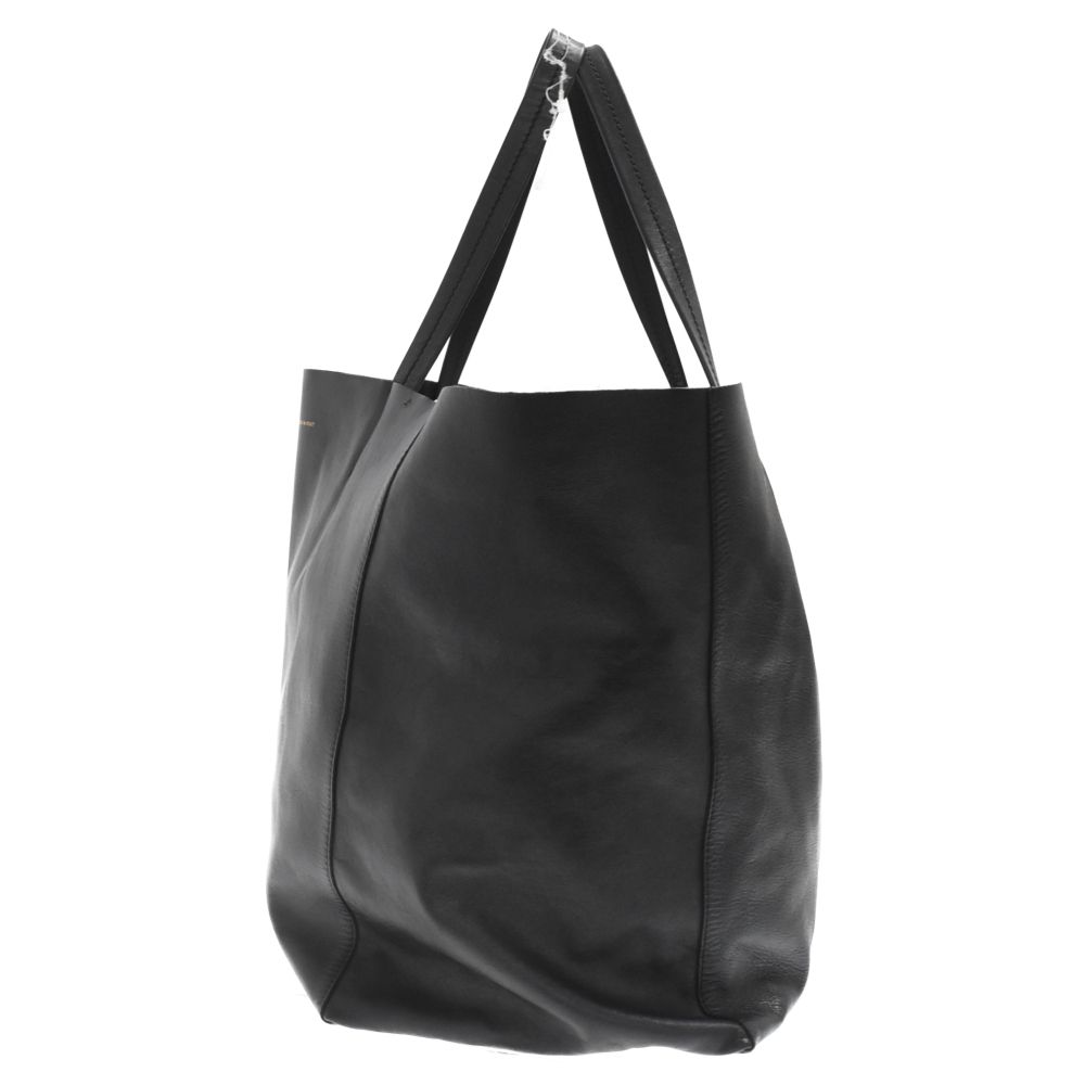 1/5まで出品 CÉLINE ブラック カバ レザー トートバッグ VIPセール】CELINE カバ トリオンフ レザー トート ブラック
