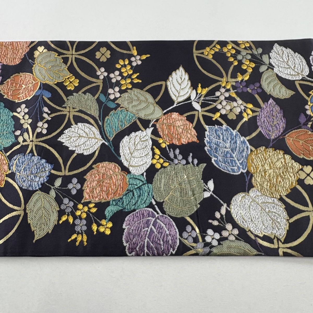 袋帯 六通 引箔 踊り童子 草花 刺繍 24M580f 着物・浴衣
