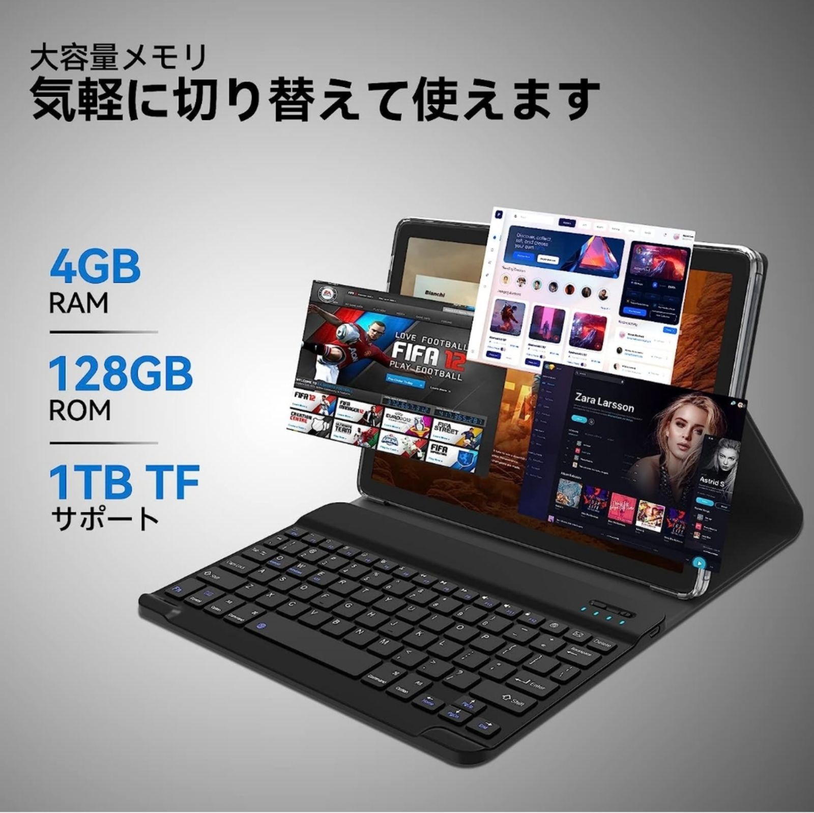 直販格安2023新型タブレット10.1インチAndroid 11.0 4GB RAM⑤ Androidタブレット本体