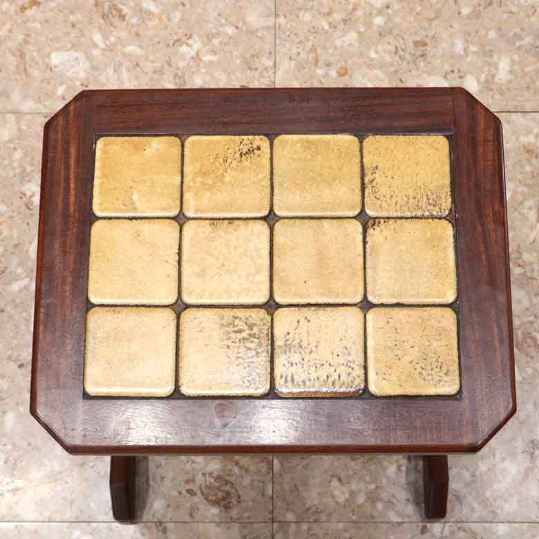 ネストテーブル タイルトップ ローテーブルセット ヴィンテージ
