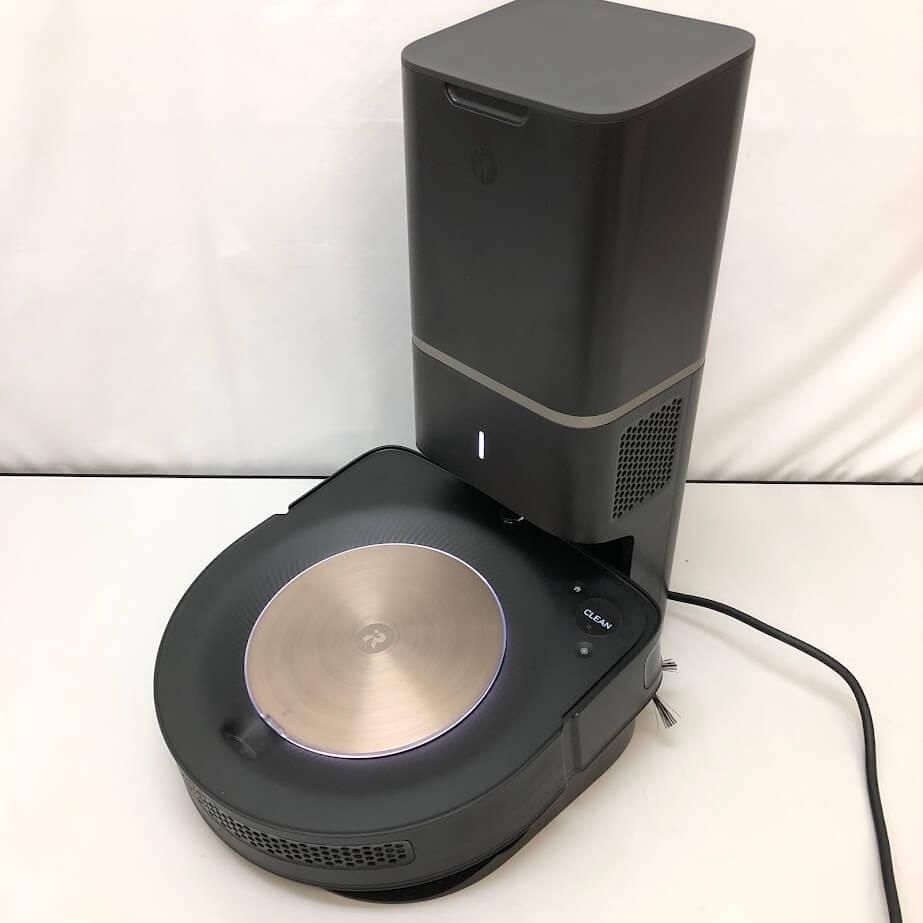 ss6764 【中古】 iRobot ルンバ s9+ ロボット掃除機 クリーンベース付 ブラック 取扱説明書付 元箱付 アイロボット 自動 掃除機  自動ゴミ収集 家庭用 クリーナー 時短家電 ルンバ 中古 - メルカリ