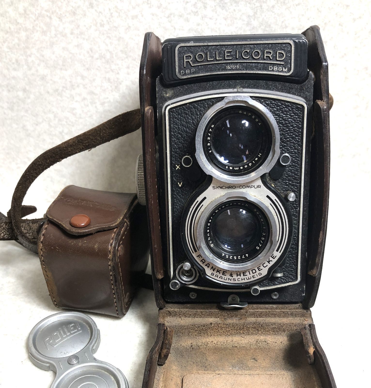 DH1329 ジャンク Rolleicord ローライコード 75mm F3.5 二眼レフ カメラ