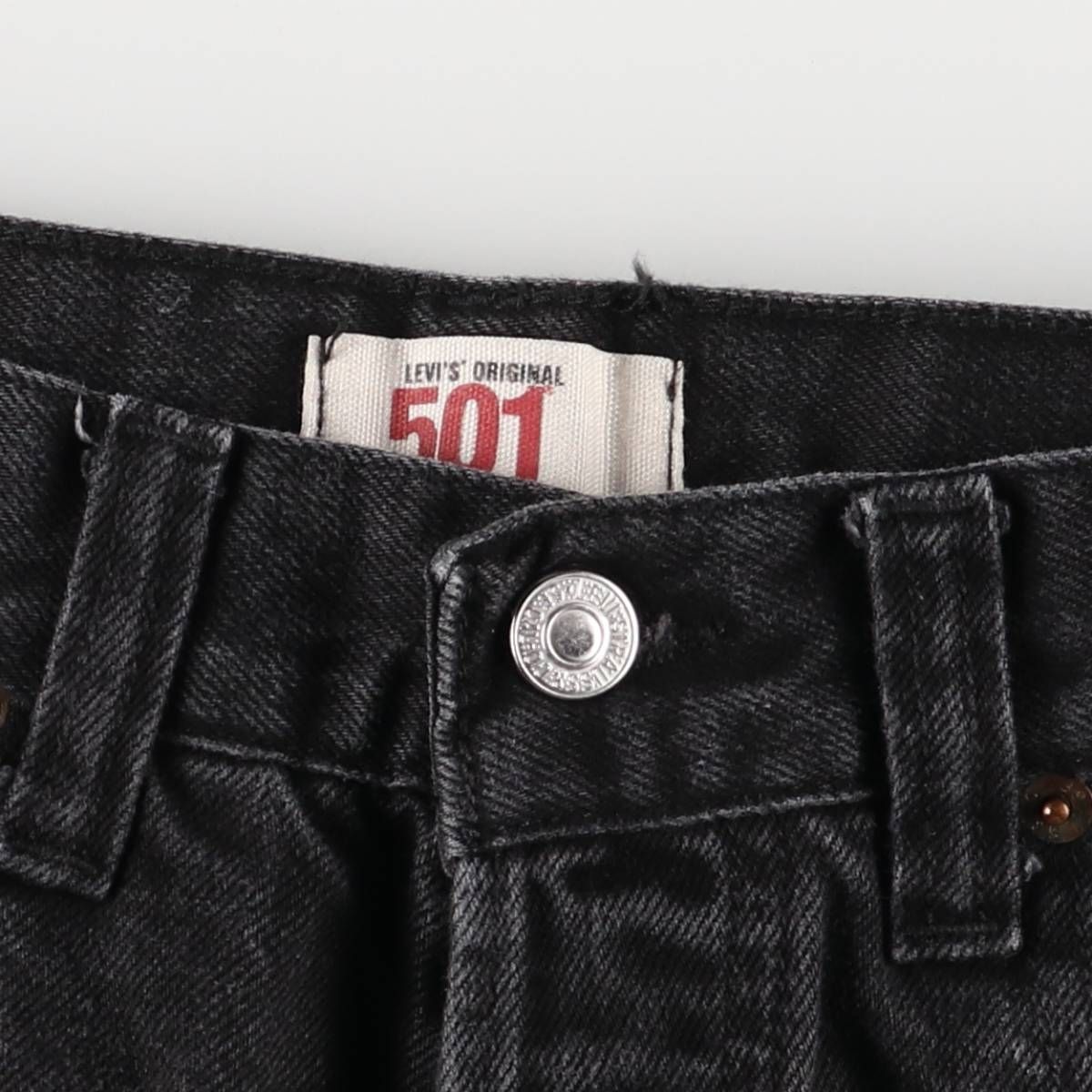 ブラックデニム ストレートデニムパンツ