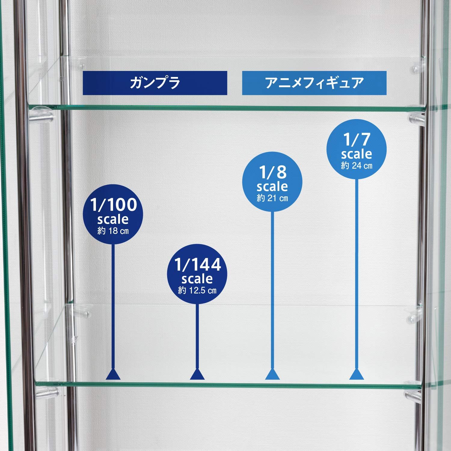 迅速発送】不二貿易 コレクションケース フィギュアケース セール 3段