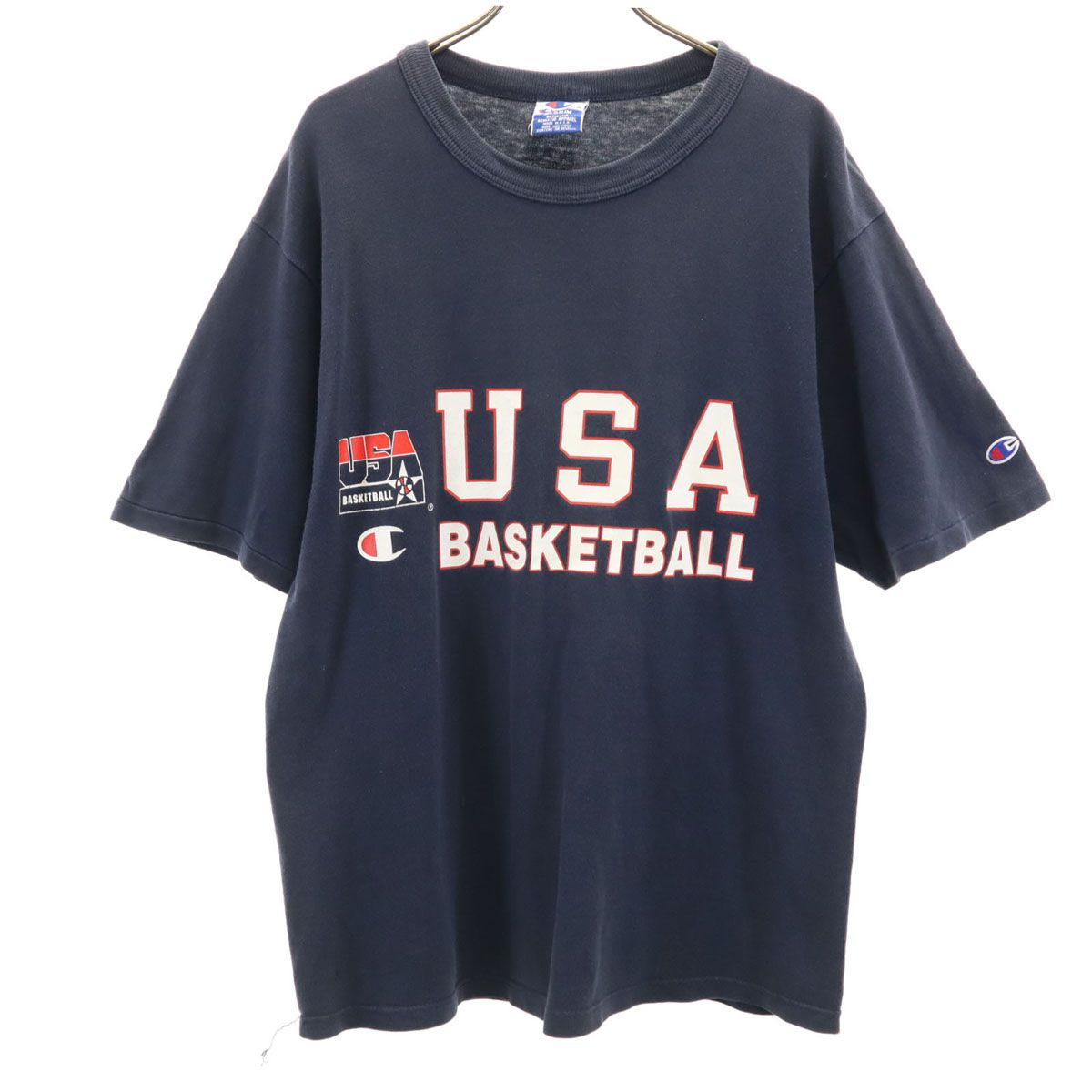 Champion チャンピオン 90s USA製 オールド 半袖 Tシャツ M ネイビー 