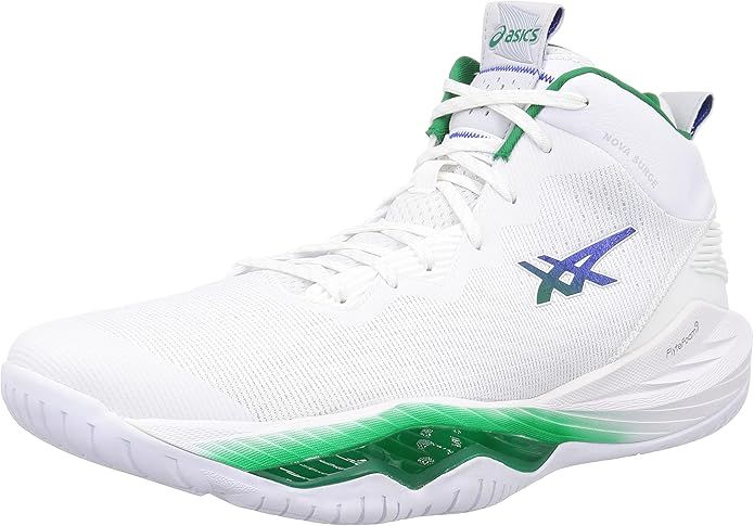 [アシックス] バスケットボールシューズ NOVA SURGE 2 メンズ 101 (ホワイト/ケール)  2E