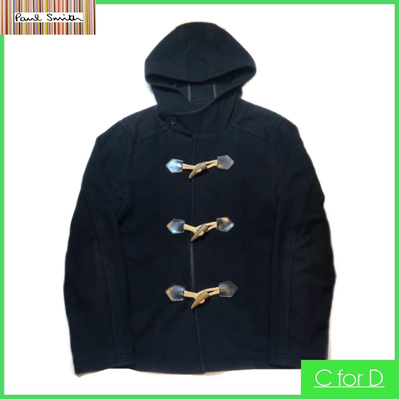 Paul Smith ポールスミス ダッフルコート Paul Smith カシミヤ混 ダッフルコート ブラック ポールスミス