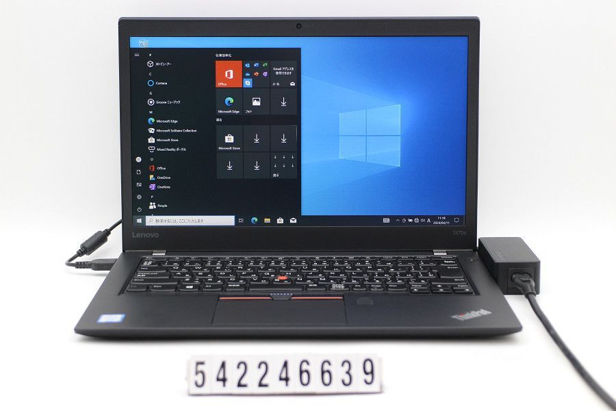 Lenovo ThinkPad T470s Core i5 7300U 2.6GHz/16GB/256GB(SSD)/14W/FHD(1920x1080)/Win10 【542246639】