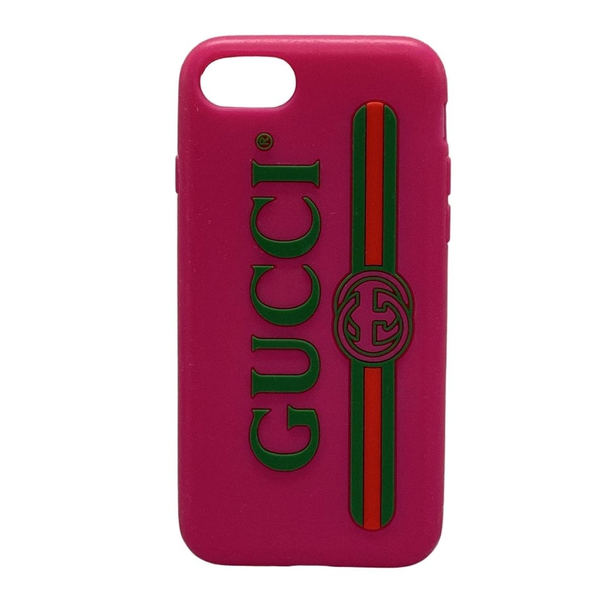 GUCCI グッチ 携帯電話ケース インターロッキングG シェリー ウェブ ピンク iPhoneケース