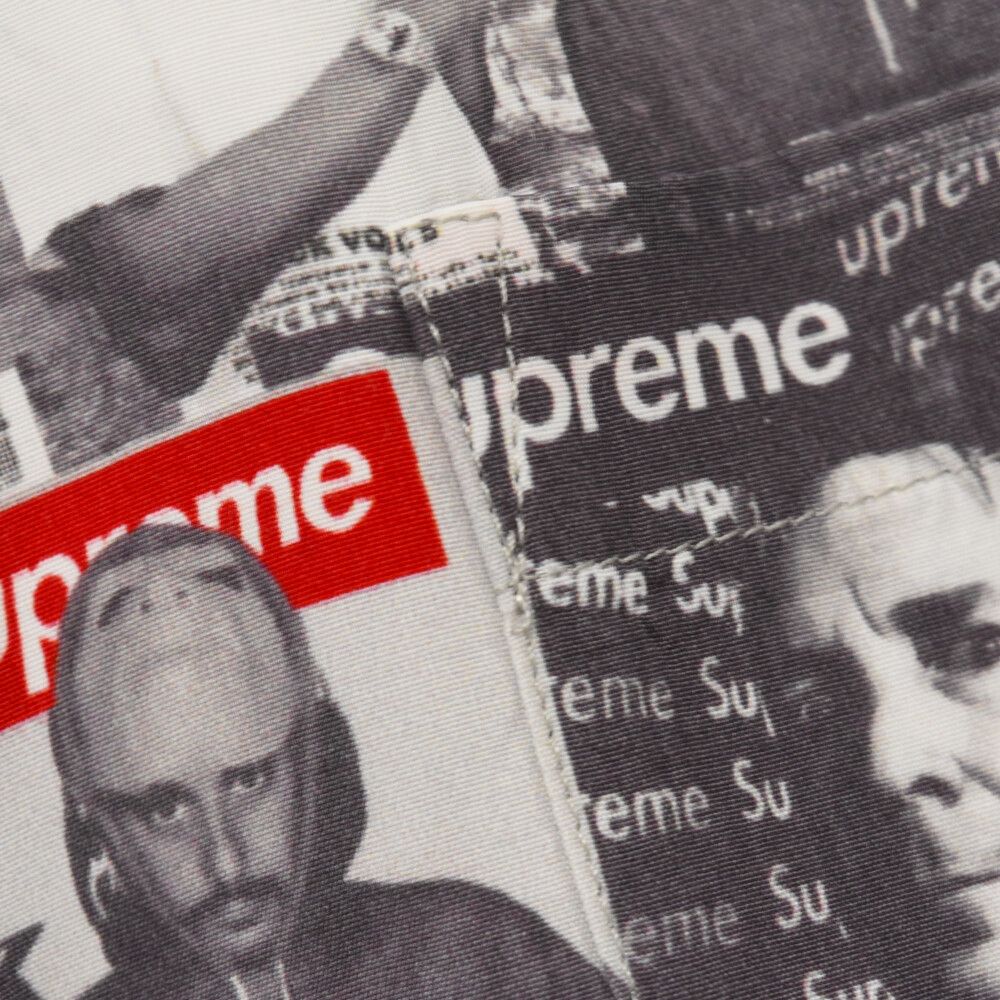 SUPREME (シュプリーム) 23SS Magazine S/S Shirt マガジン 総柄 半袖