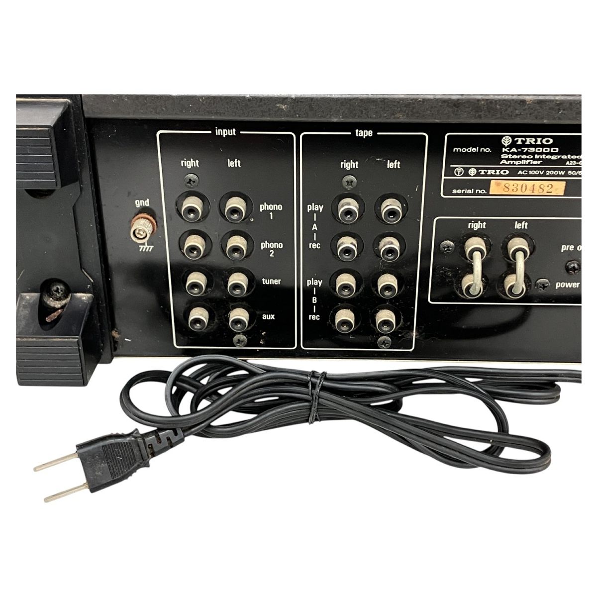TRIO KA-7300D アンプ　ジャンク品 TRIO KA-7300D プリメインアンプ オーディオ 音響 機器 トリオ