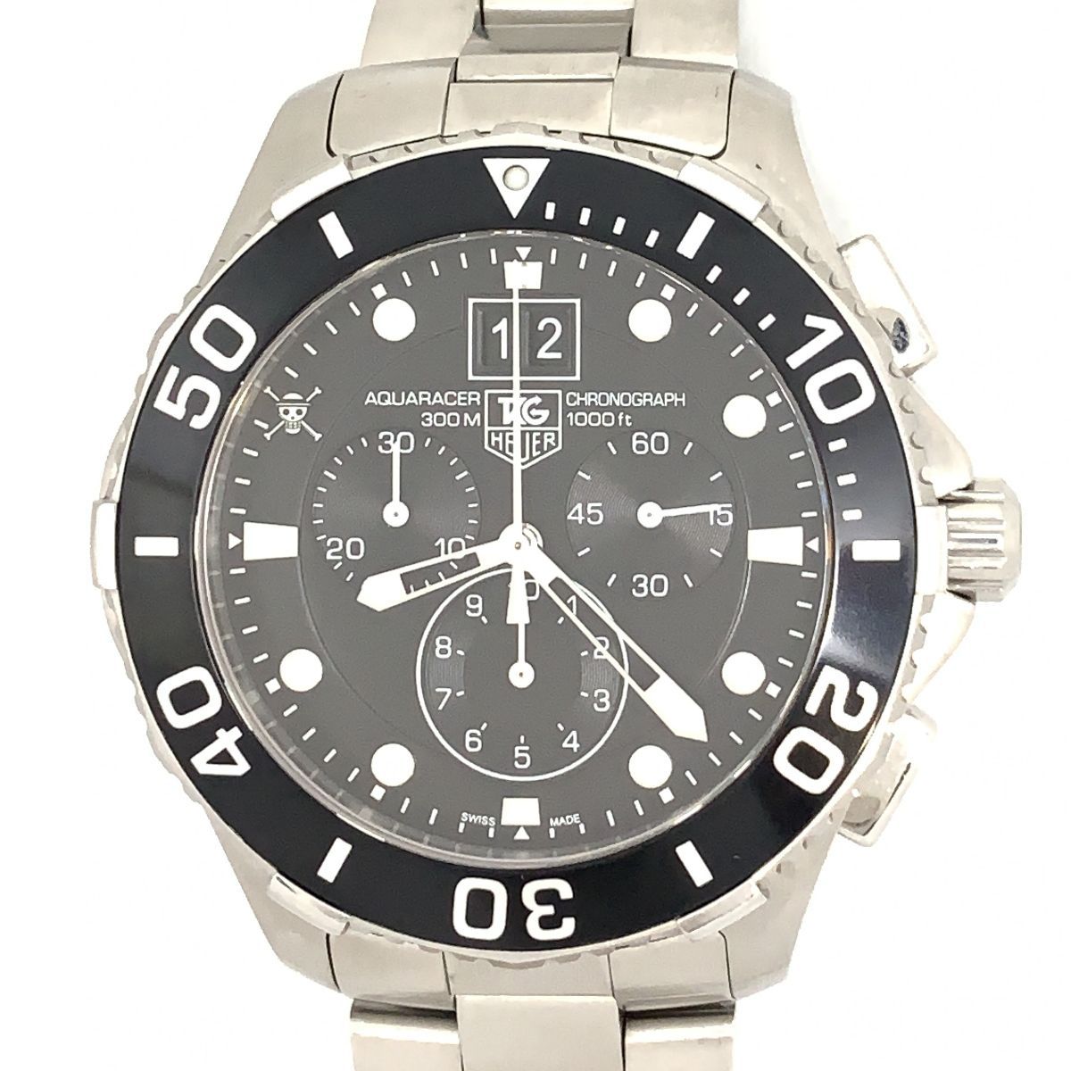 メルカリshops タグホイヤー アクアレーサークロノグラフ ワンピース 限定モデル Can1012