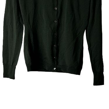 ジョンスメドレー JOHN SMEDLEY カーディガン S ウール 緑 グリーン  