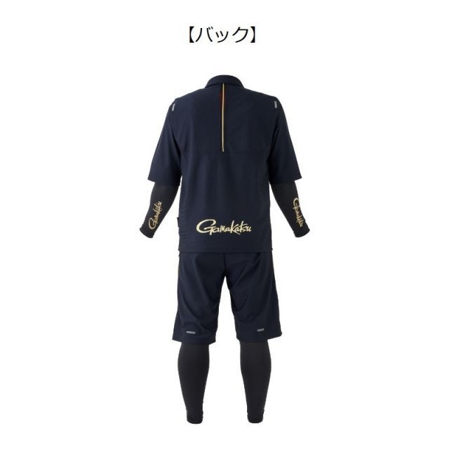 がまかつ GM3695 アクティブクールスーツ L ブラック | 釣具 釣り