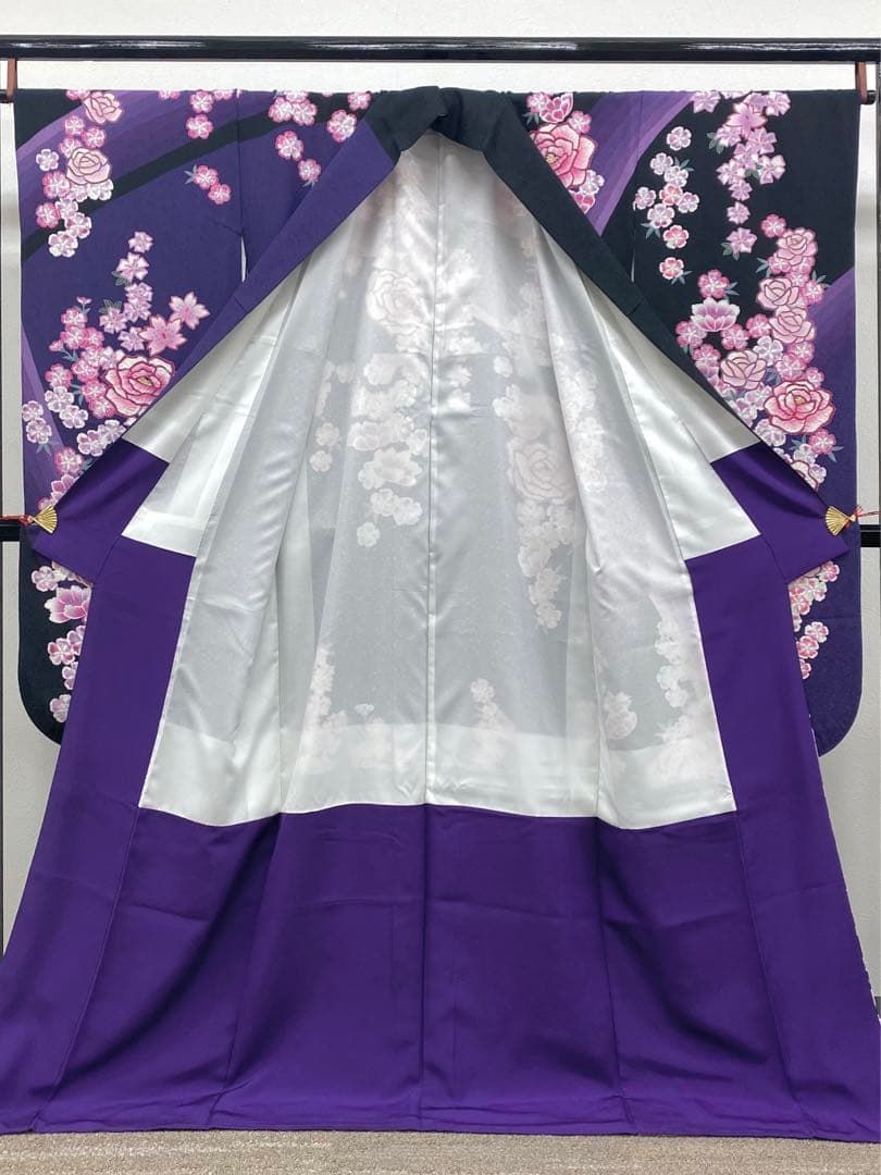 振袖 豪華 絞り加工 金彩 紋意匠 薔薇 和モダン 身丈171cm 振袖 豪華 絞り加工 金彩 紋意匠 薔薇 和モダン 身丈171cm