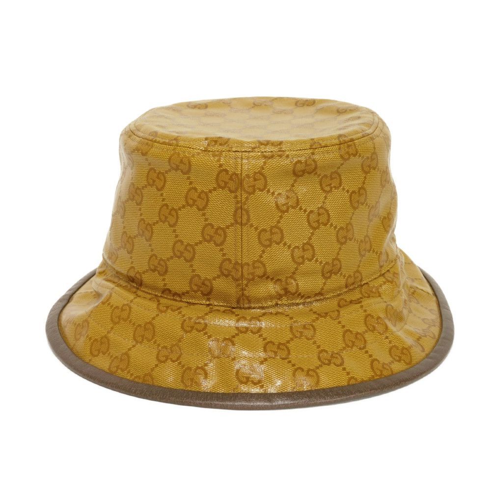 GUCCI グッチ GG クリスタル バケット ハット ダブルG トレフォイル