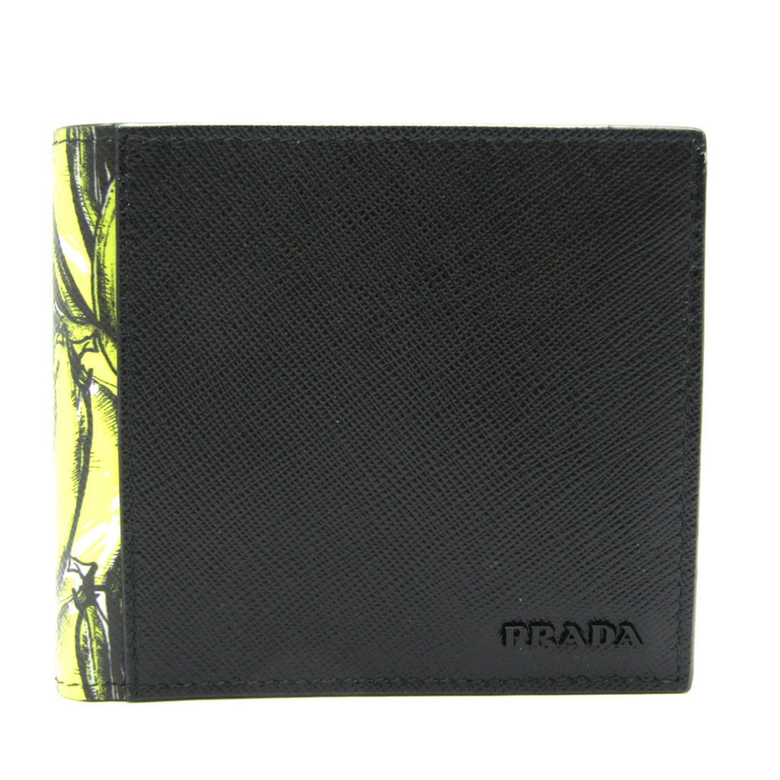 美品　希少　PRADA ブラック レザー 長財布 バナナ柄 楽天市場】新品未使用展示品 PRADA プラダ 二つ折り財布 1MV204