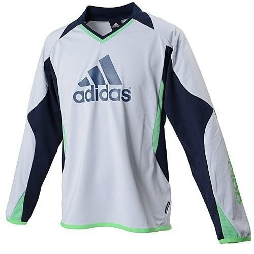 アディダス(adidas) サッカー ベーシック トレーニングトップ 長袖 BU065-Z54138 クリアグレー Sサイズ