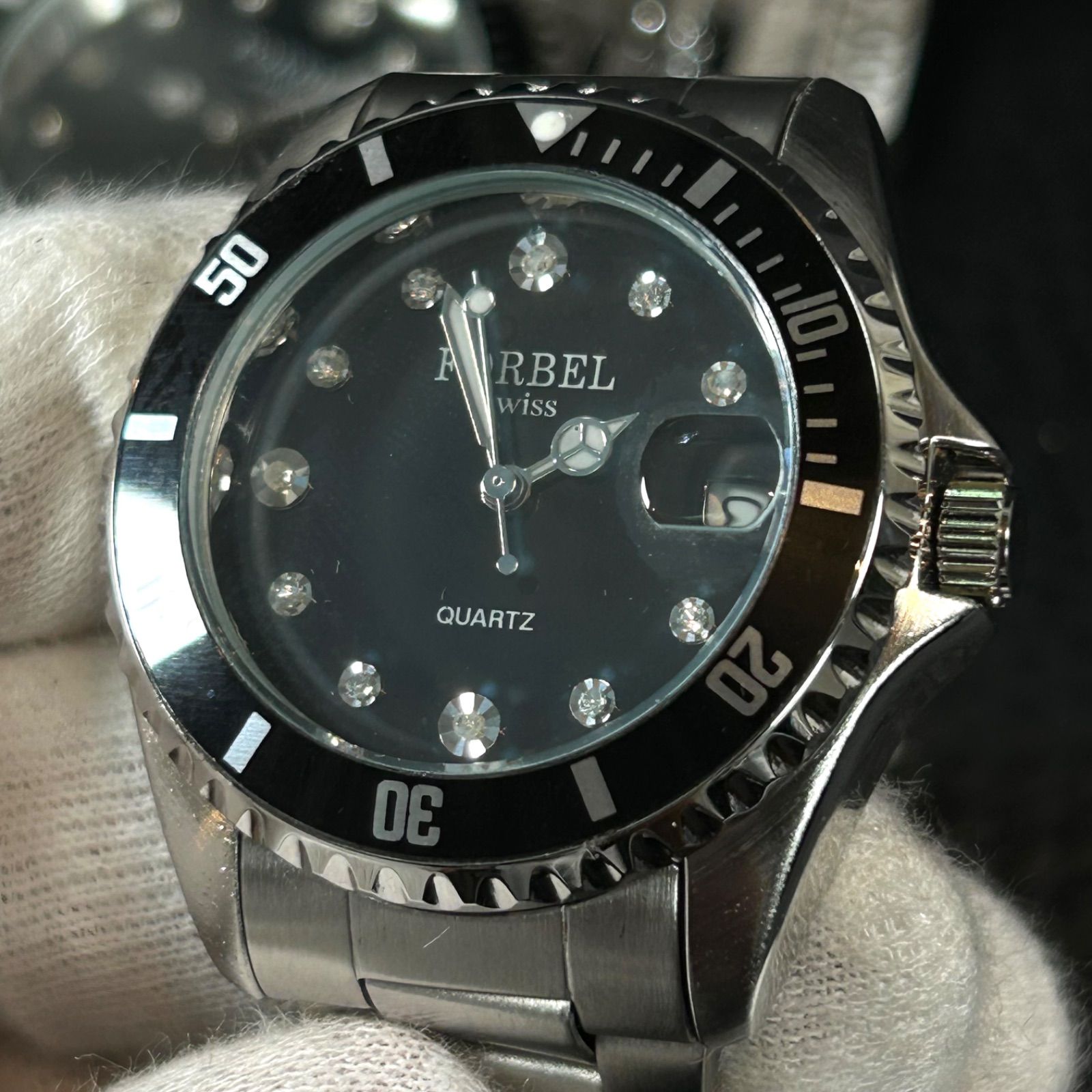 天然ダイヤモンド鑑定書付》フォーベル FORBEL 腕時計 ペアウォッチ