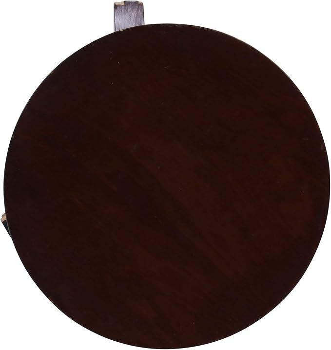 不二貿易 サイドテーブル ナイトテーブル 丸 幅40×奥行40×高さ54cm