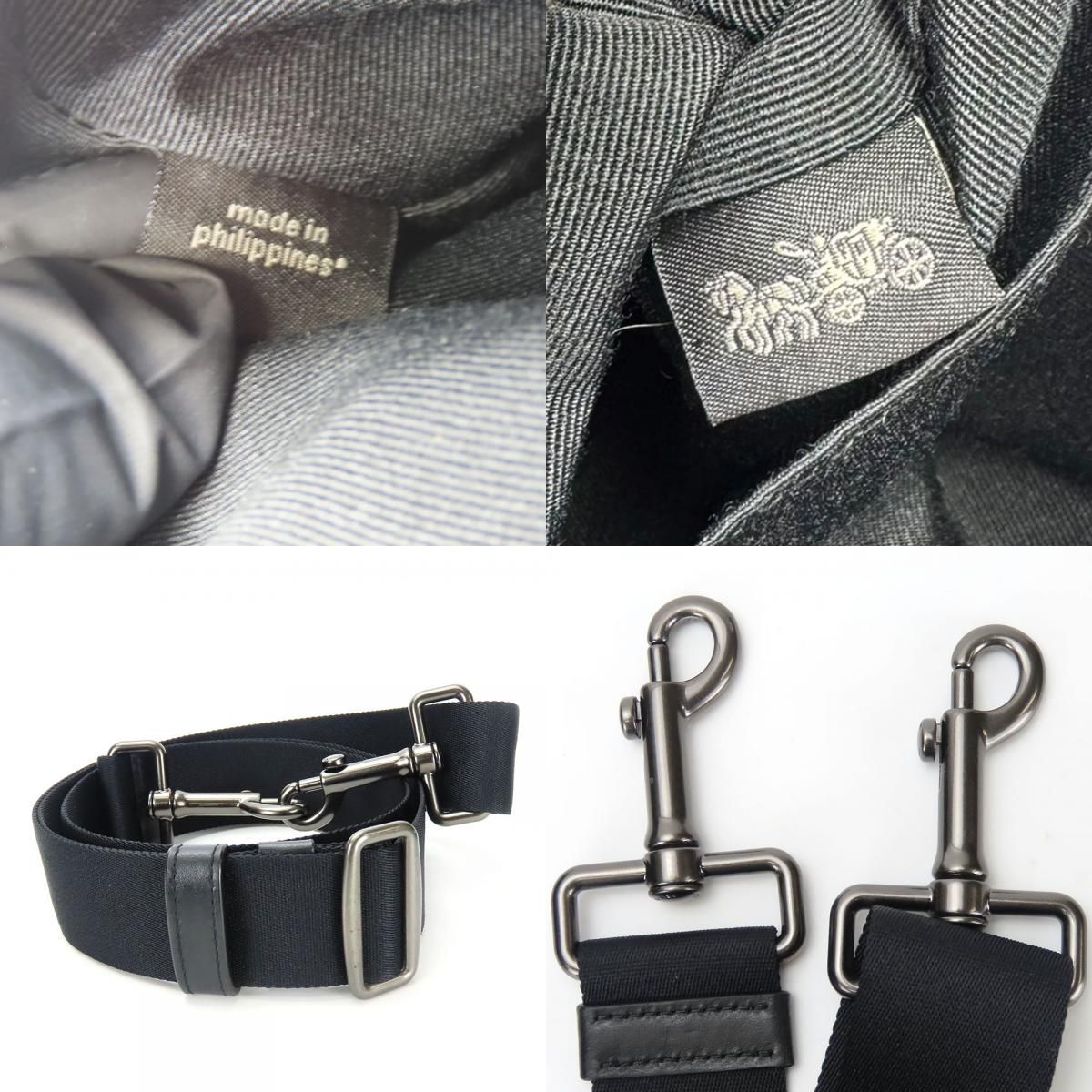 中古】 コーチ ショルダーバッグ F50715 シグネチャー PVC レザー