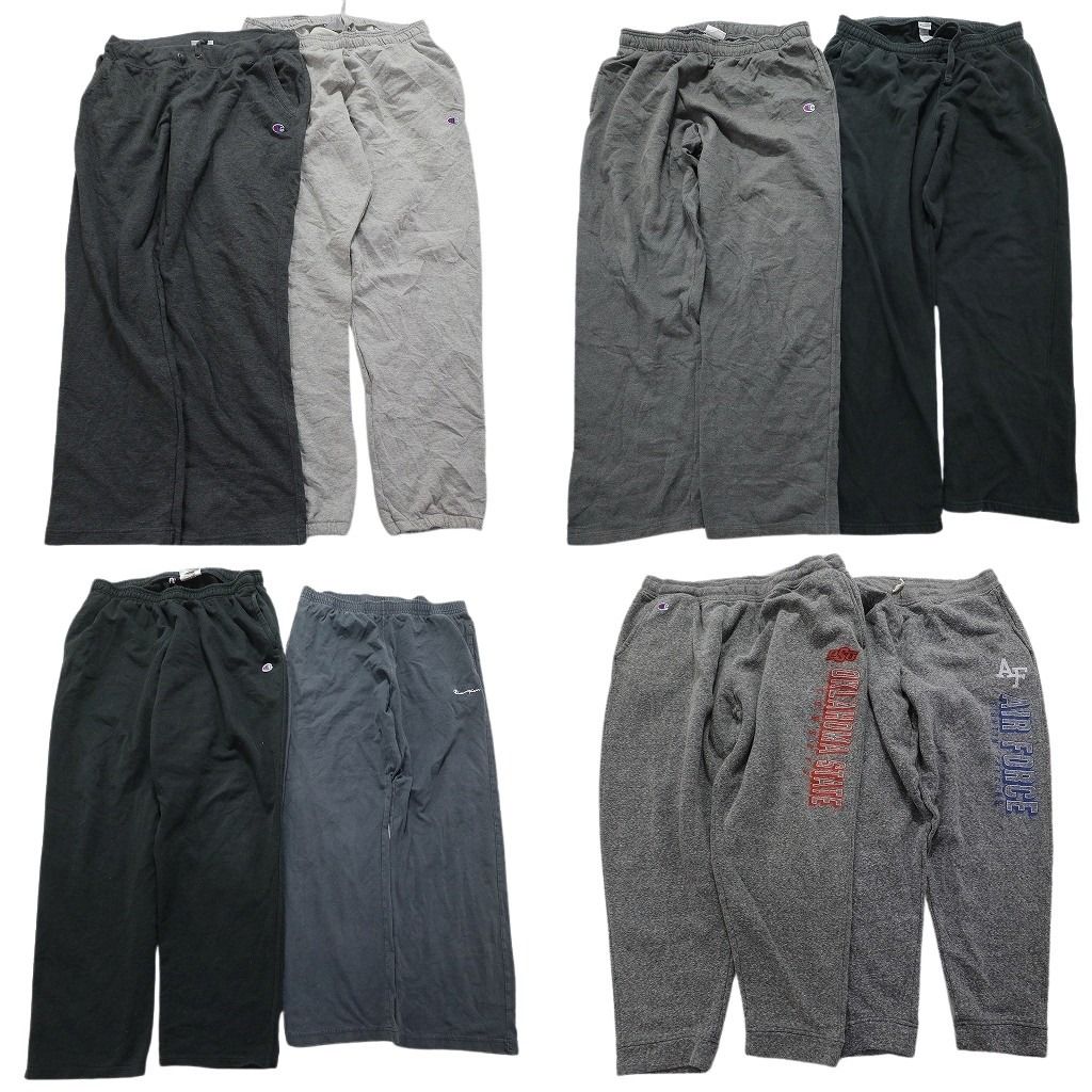 古着卸 チャンピオン スウェット パンツ 8枚セット メンズ 2XL エアフォース ワイド トレーニングパンツ 古着 NC0816