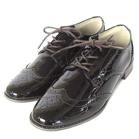 サマンサモスモス SM2 タグ付き エナメルレースアップシューズ 