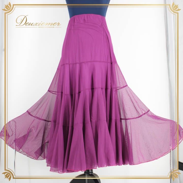 社交ダンス 衣装 スタンダード スカート レッスンウェア レディース