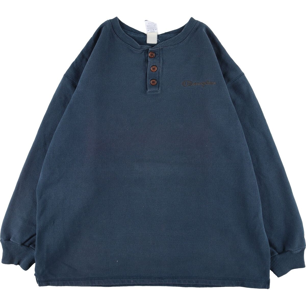 古着 90年代 チャンピオン Champion ヘンリーネック ロゴスウェット 