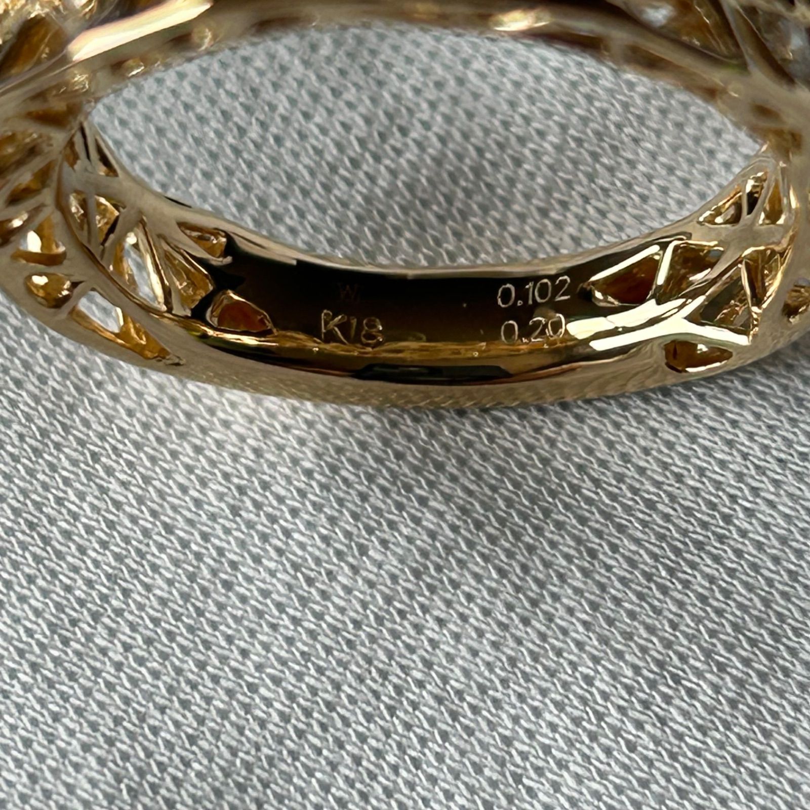 フェスタリア Wish upon a star K18 ダイヤ リング 11号 - メルカリ