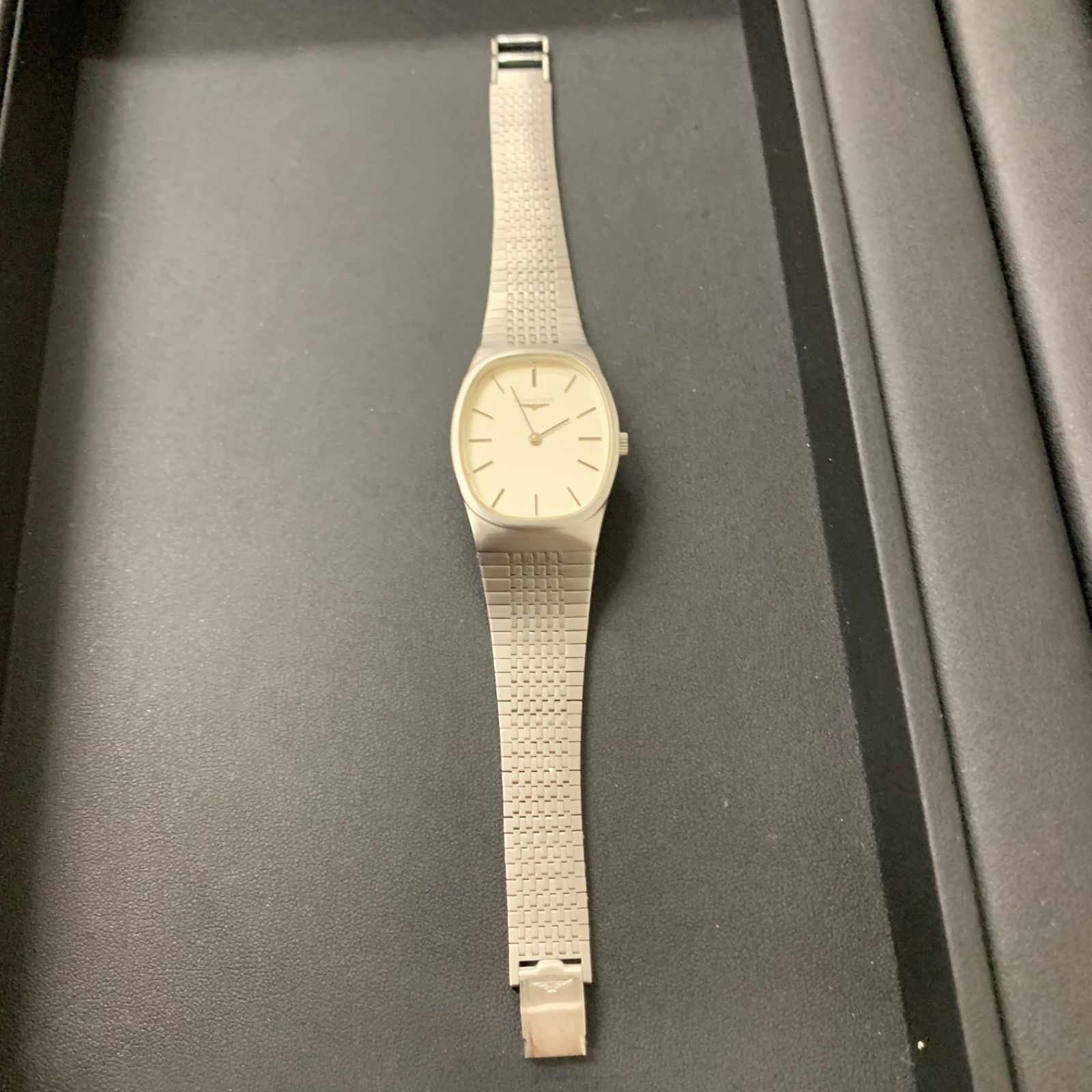 不動品】ロンジン LONGINES 手巻き時計 腕時計 シルバー 秒針