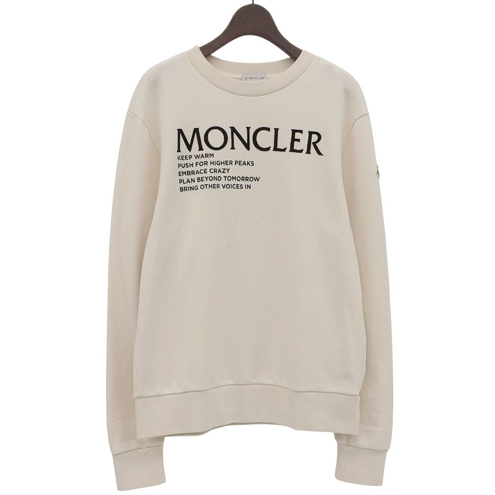 MONCLER モンクレール MAGLIA ロゴロレーナー トップス メンズ アイボリー S 21年 S
