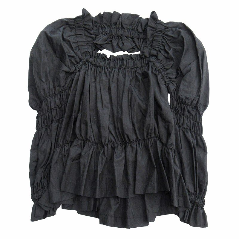 美品 21aw ホウガ HOUGA キキ ブラウス シャツ カットソー  