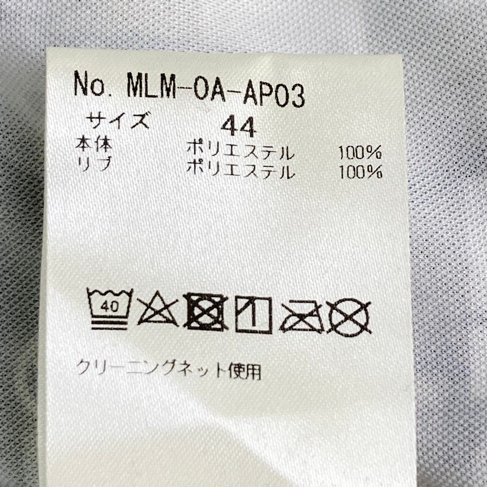 サイズ：44 MARK&amp;LONA マークアンドロナ  半袖ポロシャツ ロゴ総柄 ブルー系 [240101469272] ゴルフウェア メンズ ストスト MARK&LONA マークアンドロナ 半袖ポロシャツ ロゴ総柄 ブルー系