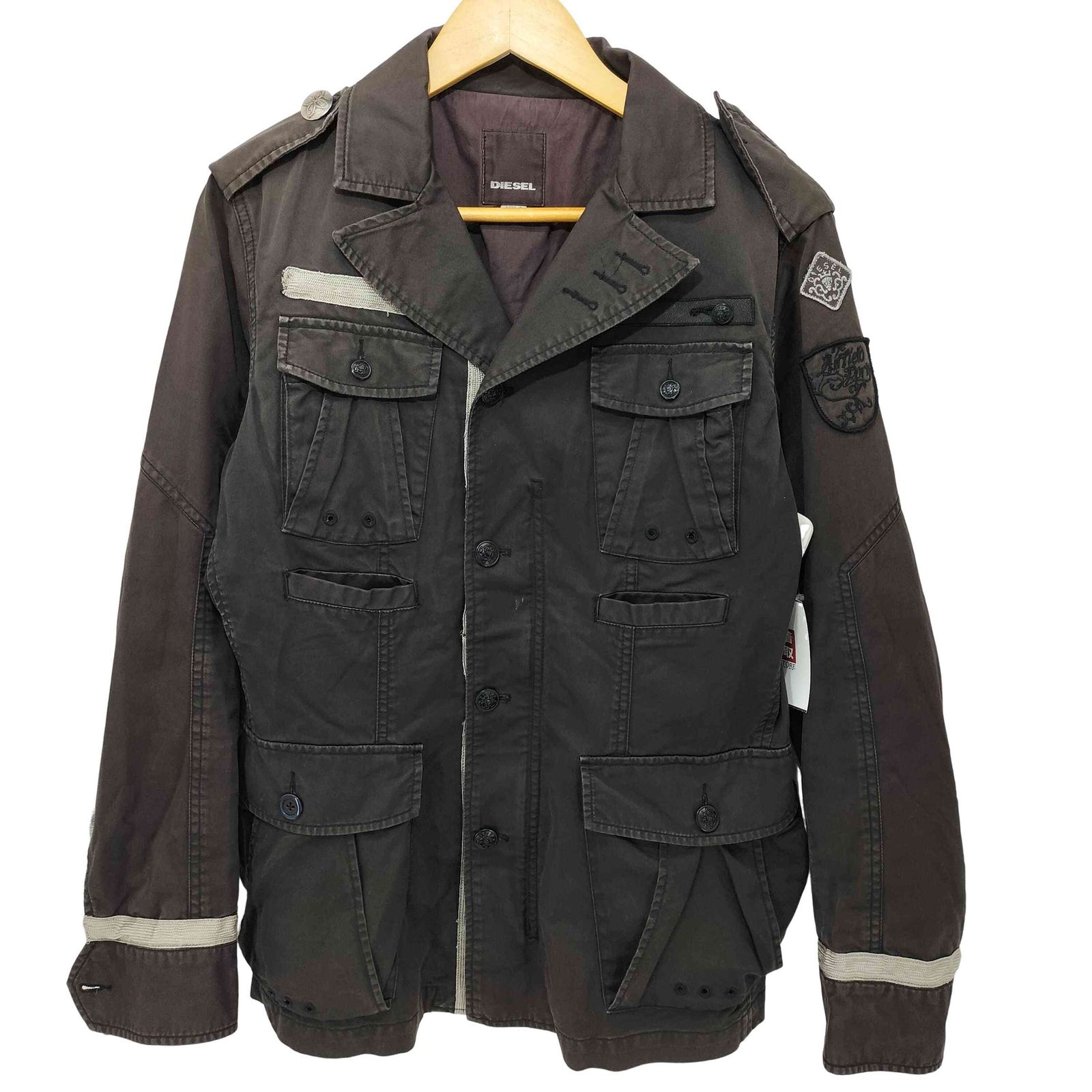 y2kグランジ DIESEL ミリタリージャケット 短丈 00s archive y2kグランジ DIESEL ミリタリージャケット 短丈 00s archive