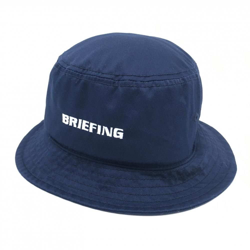 BRIEFING ネイビー ハット 未使用タグ付き 超美品】ブリーフィング ハット ネイビー×レッド ティー装着可