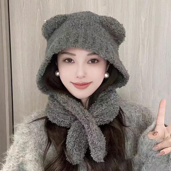YNFNGXU 3ピースの冬のビーニー帽子、女性のスカーフのセットと