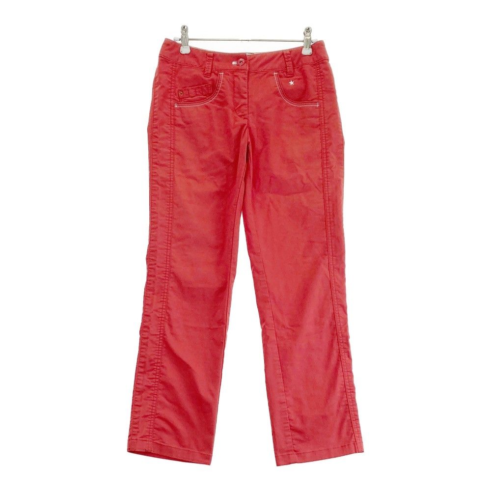 サイズ：7 MUNSING WEAR マンシングウェア ストレッチパンツ レッド系