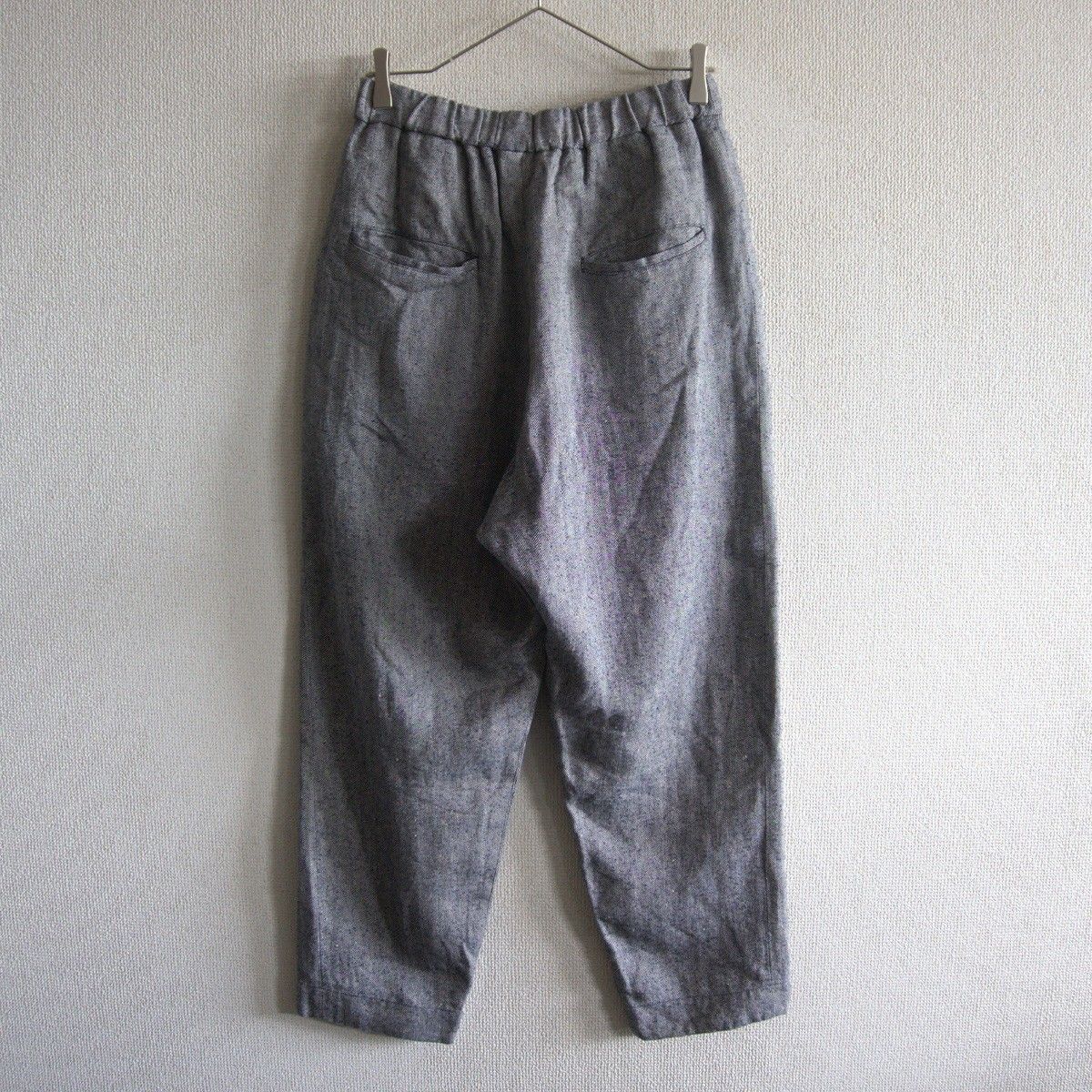 2021年モデル ARTS-SCIENCE リネン シルク ヘリンボーン イージーパンツ 2 グレー系 アーツアンドサイエンス 25090374