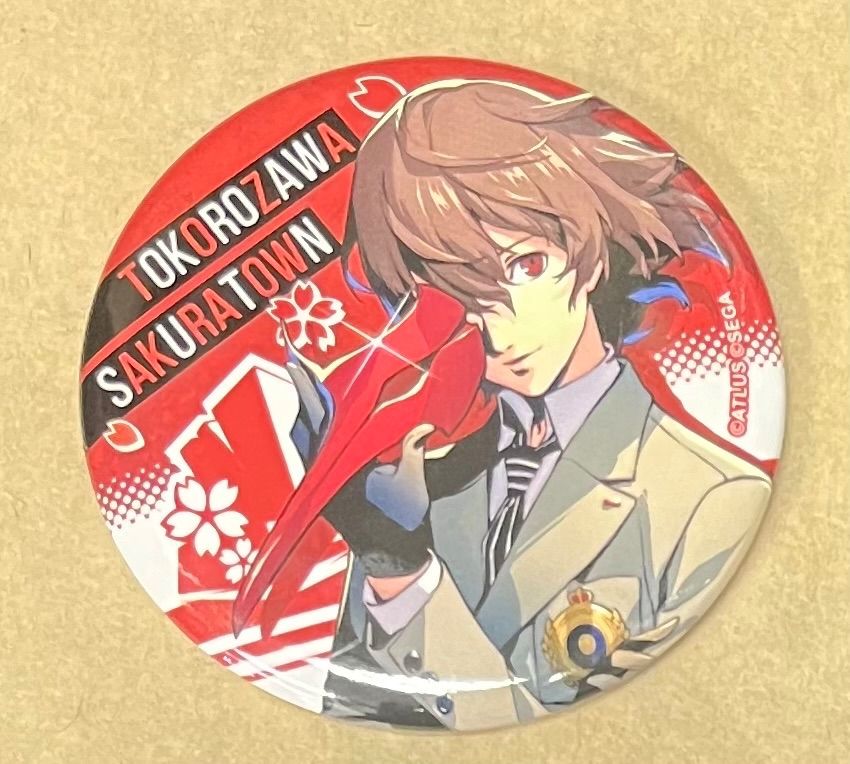 明智吾郎 クロウ 缶バッジ ペルソナ5 25周年記念 ペルソナ25th