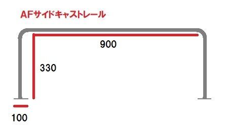 ♪ AFボート×リガーマリン AFサイドキャストレール 1本
