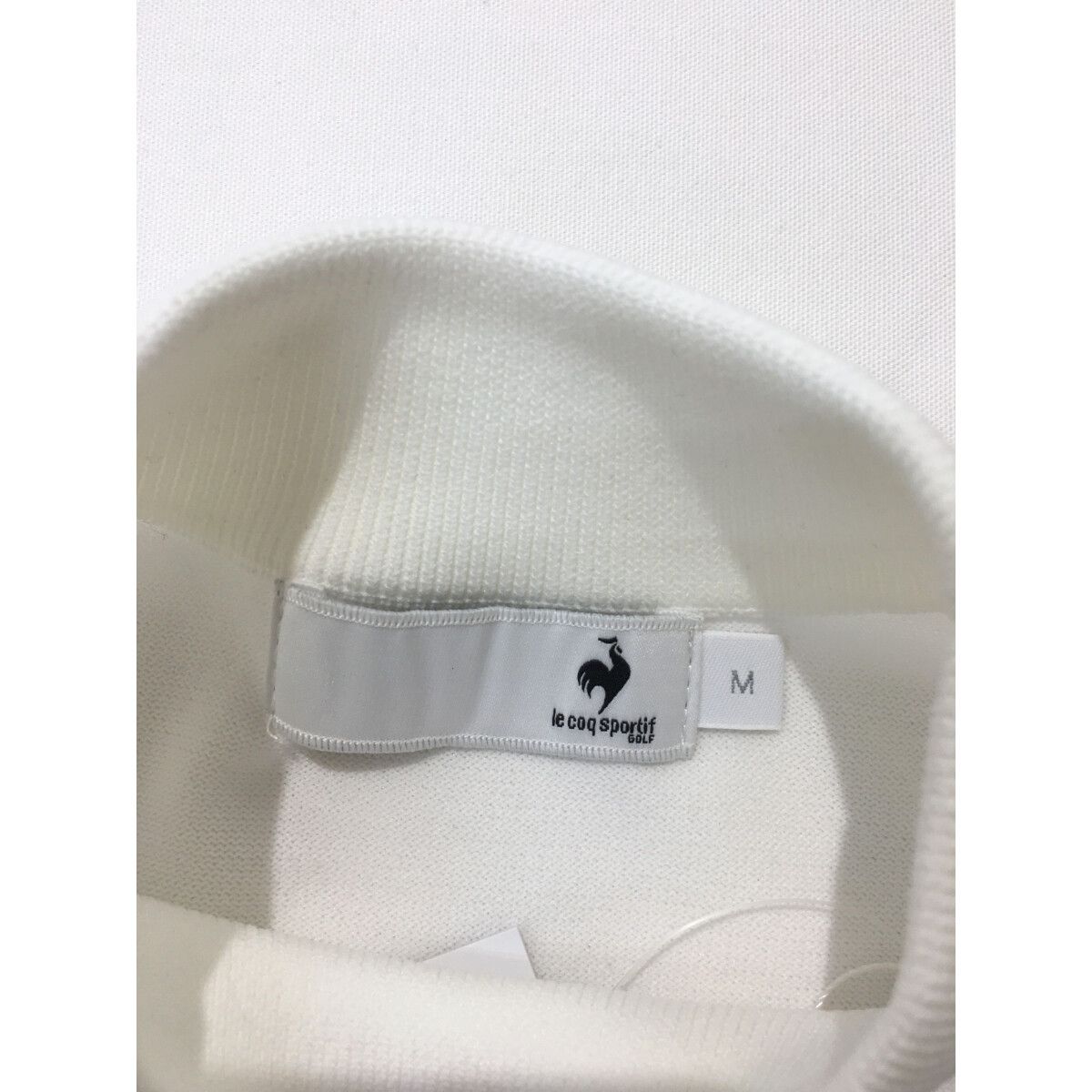 le coq sportif - coco 未使用品 ルコックスポルティフ le coq sportif レディース ニット M 白 ホワイト モックネック 軽量 未使用品 レディース ルコックスポルティフ le coq sportif
