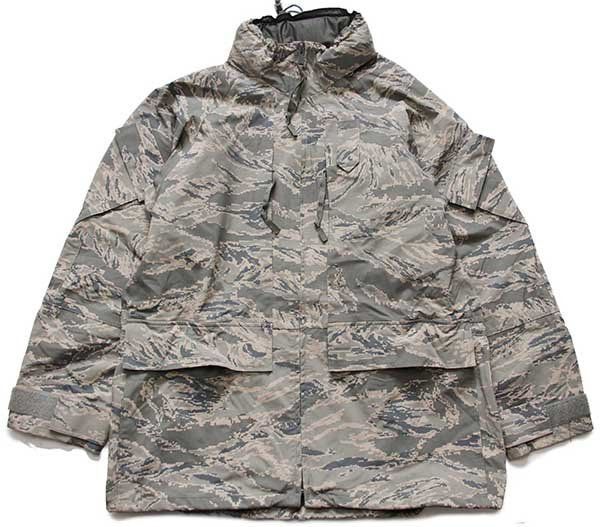 00s アメリカ軍 USAF デジカモ ゴアテックス パーカー ジャケット 古着 00s 米軍 USAF APECS ABU デジタル タイガーカモ GORE-TEX