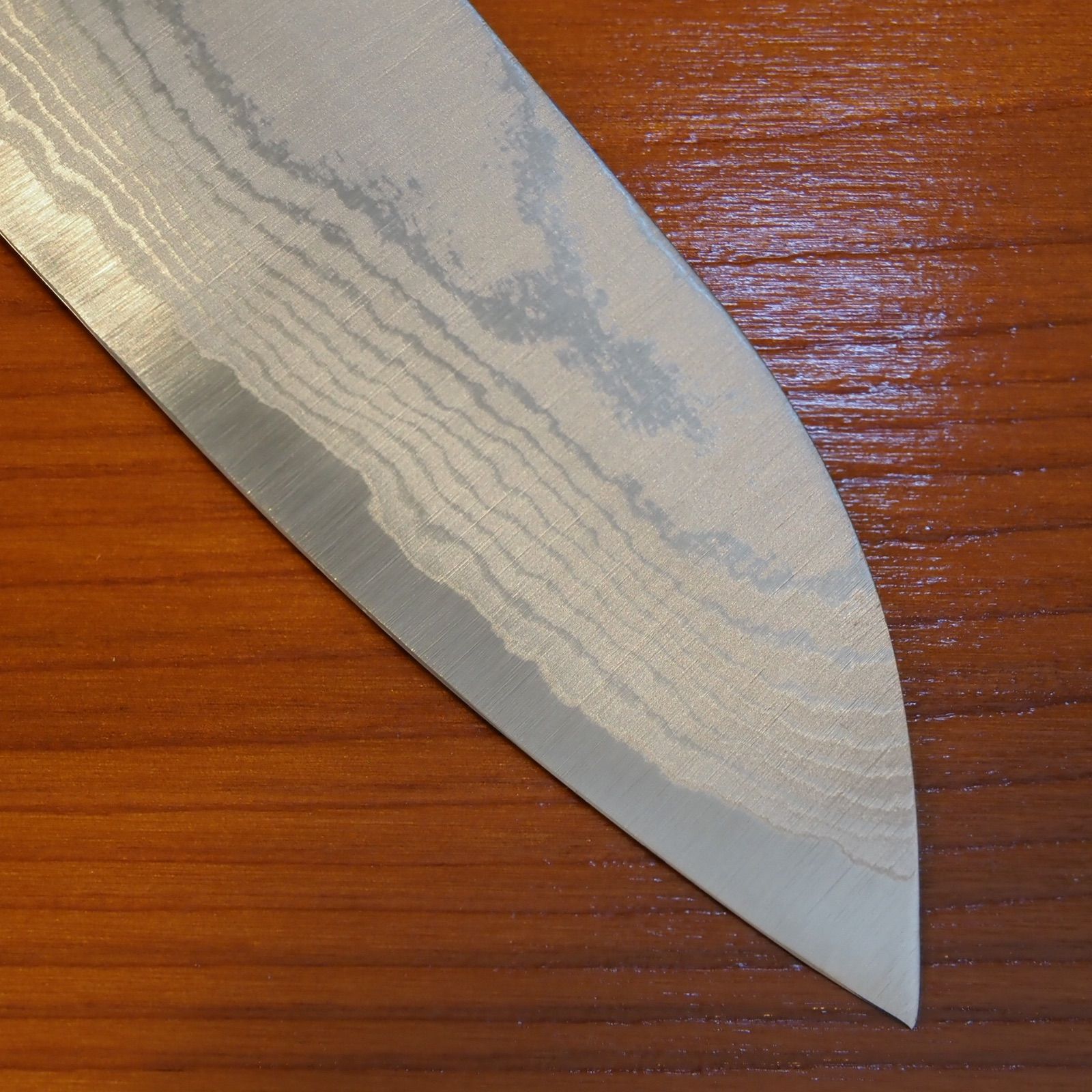 手作り VG10 三徳包丁　165mm 日本製　鍛冶屋直　包丁　キッチンナイフ　knife ステンレス