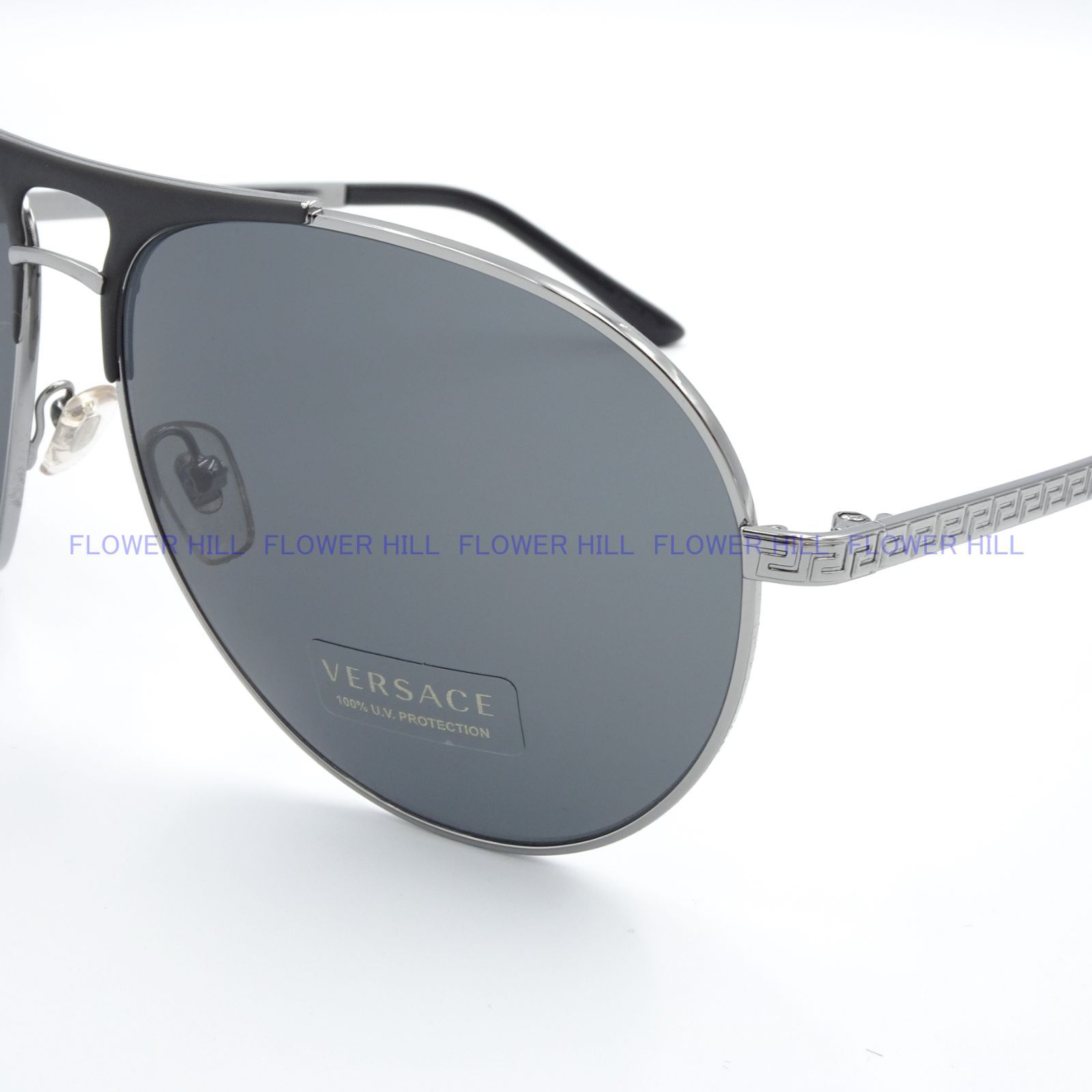 VERSACE ヴェルサーチ サングラス VE2164 1001/87 ティアドロップ