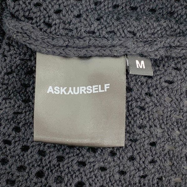 ASKYURSELF アスクユアセルフ ニット メッシュ セーター 楽天市場】ASKYURSELF アスクユアセルフ ニット CHUNKY CROSS