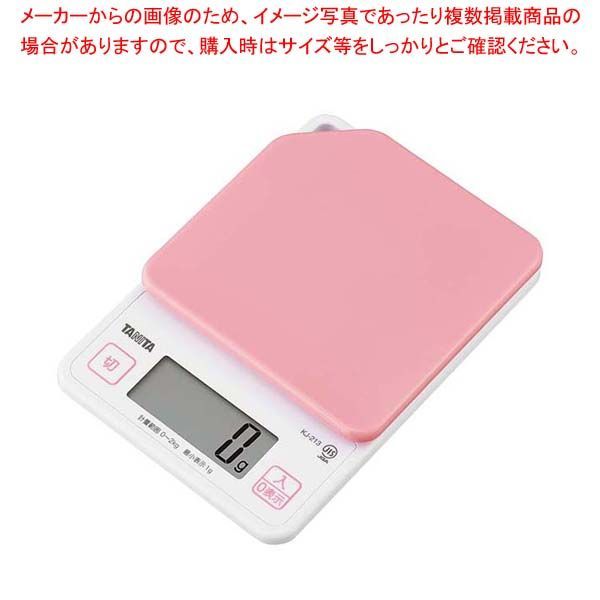 タニタ デジタルクッキングスケール 2kg KJ-213 PK ストロベリーピンク